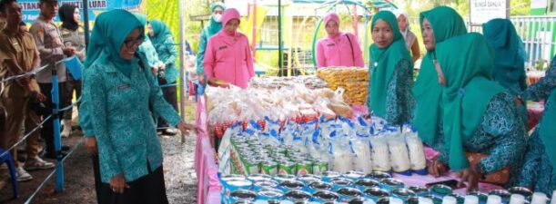 TP PKK Barito Kuala Gelar Pasar Murah dan Sembako Gratis Bagi Lansia