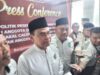 Ketua DPW PKB Kalimantan Selatan, HM Zairullah Azhar didampingi petinggi PKB Kalsel lainnya saat wawancara di KPUD Provinsi Kalsel. (Foto: Koranbanjar.net)