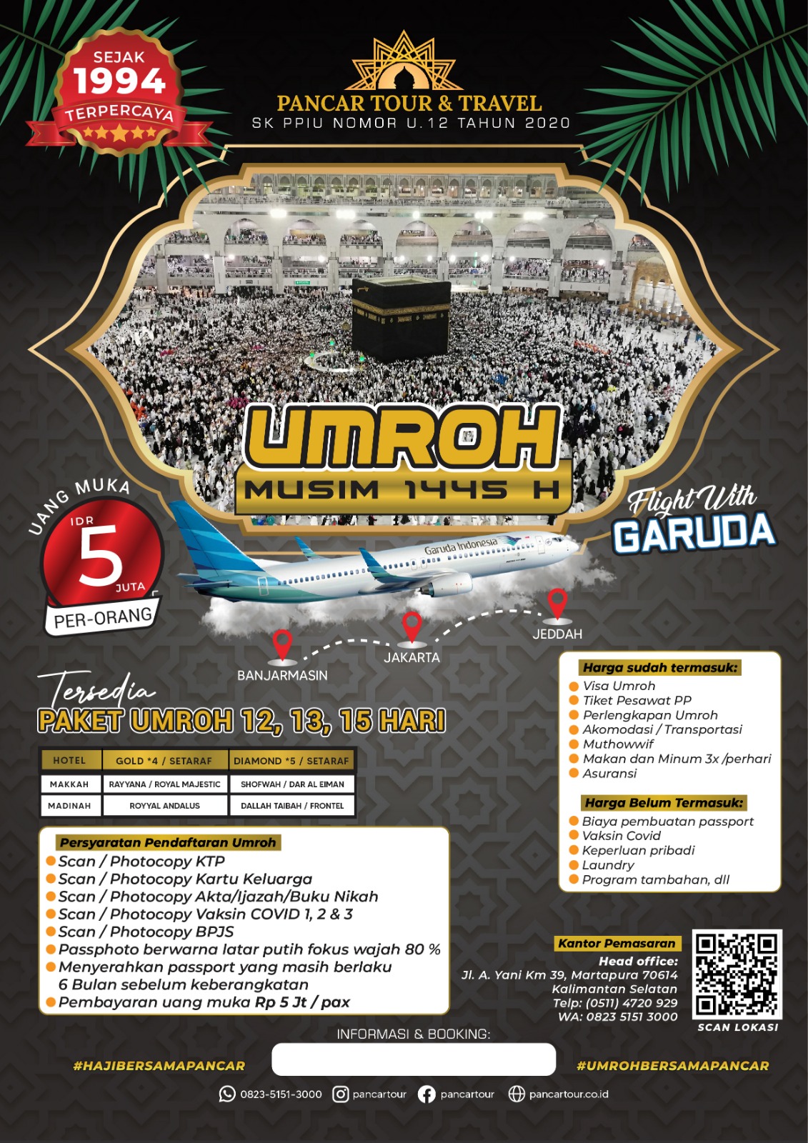 Paket Umroh Musim 1445 Hijriah