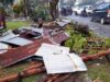 Atap rumah yang terbang diterpa puting beliung hingga menewaskan korban. (Foto: Dok. Koranbanjar.net)