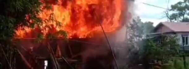 Diduga Akibat Pembakaran Sampah, Kebakaran Siang Bolong di Desa Bincau Muara