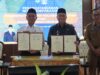 Penandatanganan Mou atau nota kesepakatan antara Pemerintah Kabupaten Hulu Sungai Selatan (Pemkab HSS) dengan Badan Informasi Geospasial (BIG), Selasa (6/6/2023). (Foto: Kominfo Hulu Sungai Selatan/Koranbanjar.net)