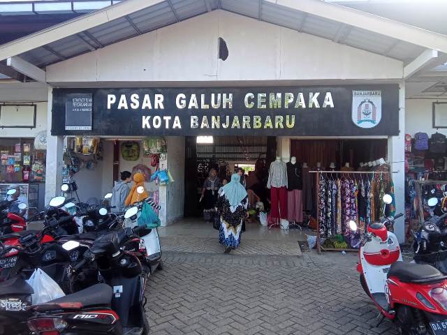 Pasar Galuh Cempaka Kota Banjarbaru, Jumat (9/6/2023) pagi. (Sumber Foto: Saukani/Koranbanjar.net)