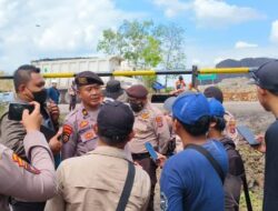 Mencegah Aktivitas PETI di Tapin, AGM dan Ditpamobvit Portal Jalan Hauling