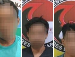 Tersandung 0,78 Gram Sabu, Tiga Warga Landasan Ulin Dijebloskan ke Hotel Prodeo