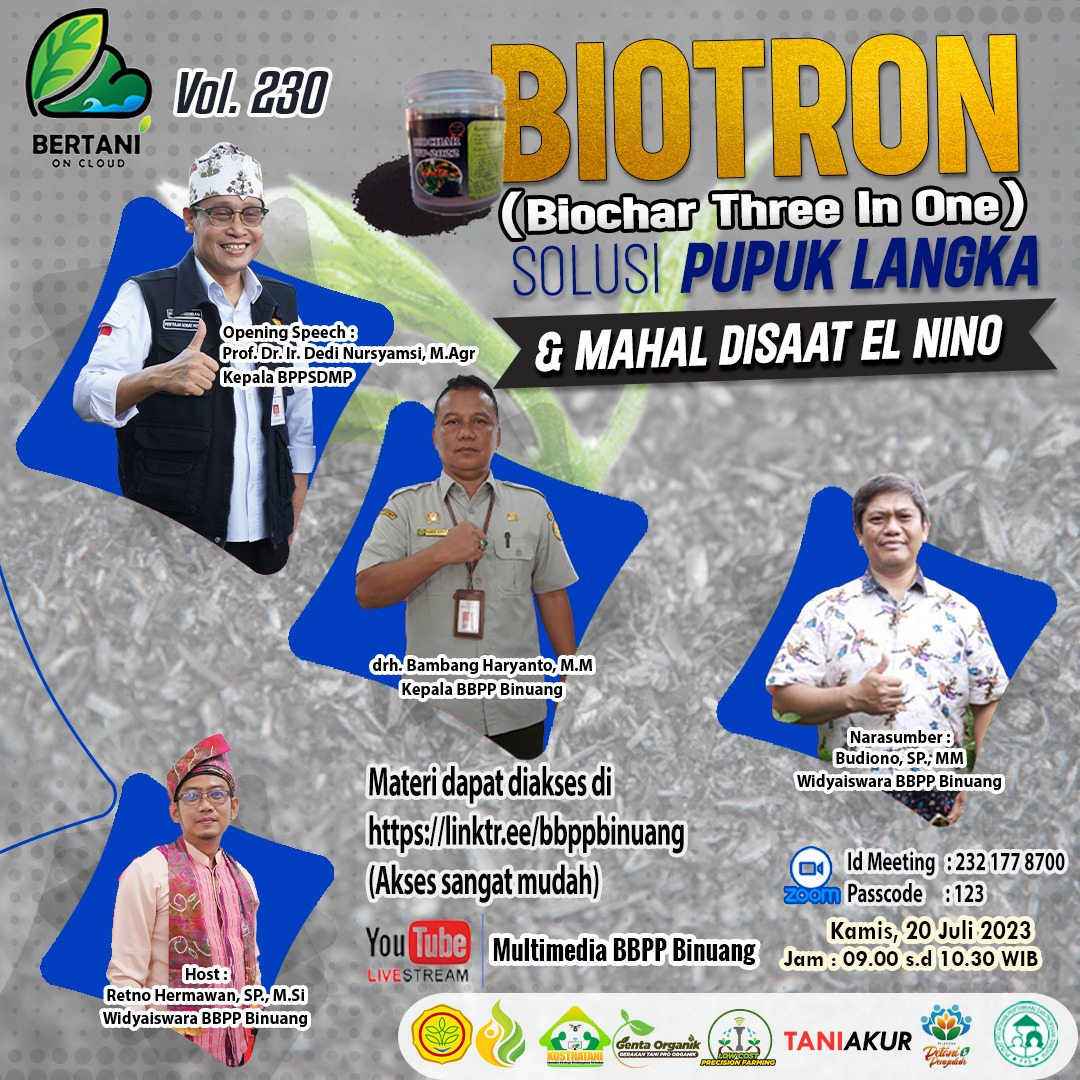 Balai Besar Pelatihan Pertanian Binuang menggelar Webinar pada Kamis (20/7/2023). (Foto: BBPP Binuang/Koranbanjar.net)