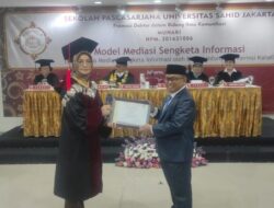 Muhari Raih Gelar Doktor dalam Sidang Terbuka Tim Penguji Universitas Sahid Jakarta