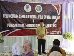 Bupati HSS Launching Sekolah Digital Indonesia di SMP Negeri 1 Kandangan