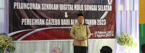Bupati HSS Launching Sekolah Digital Indonesia di SMP Negeri 1 Kandangan
