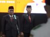 Bupati HSS Achmad Fikry secara resmi mengukuhkan Pasukan Pengibar Bendera Pusaka (Paskibraka) tingkat Kabupaten Hulu Sungai Selatan, Senin (14/8/2023). (Foto: Kominfo Hulu Sungai Selatan/Koranbanjar.net)