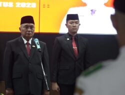 Achmad Fikry Kukuhkan Paskibraka Kabupaten HSS Tahun 2023