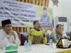 Ketua DPRD Provinsi Kalimantan Selatan, Supian HK saat menggelar sosialisasi di kecamatan Danau Panggang, Kabupaten Hulu Sungai Utara, Minggu (6/8/2023). (Foto: Humas DPRD Kalsel/Koranbanjar.net)