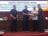 Rapat Paripurna tanggapan/jawaban Eksekutif terhadap pemandangan umum fraksi-fraksi DPRD HSS atas Ranperda tentang perubahan APBD Kabupaten Hulu Sungai Selatan Tahun 2023. (Foto: Kominfo Hulu Sungai Selatan/Koranbanjar.net)