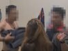 Oknum Dishub Banjarbaru, bertelanjang dada saat digerebek bersama seorang wanita. (Foto: Koranbanjar.net)