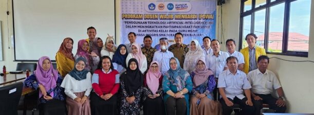 Tim Dosen dan Mahasiswa Pendidikan Bahasa Inggris FKIP ULM Laksanakan Pelatihan Aplikasi Berbasis AI