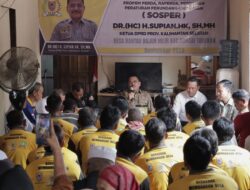 Supian HK Gelar Sosper Penanggulangan Bencana di Desa Rantau Bujur Hilir