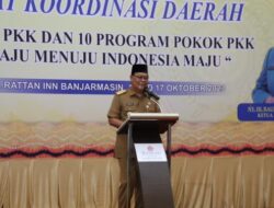 Dorong Kemajuan Pembangunan, TP PKK Kalsel Rapat Koordinasi Kabupaten dan Kota