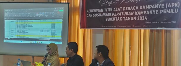 KPU Kotabaru Gelar Rapat Koordinasi Penentuan Lokasi APK Pemilu 2024