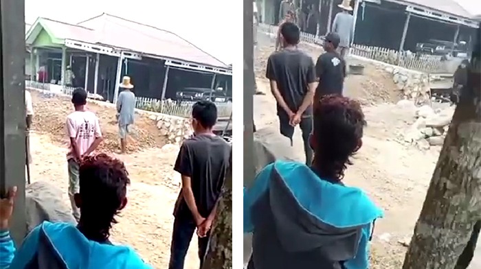 Peristiwa yang terjadi di Desa Mantaas, Kecamatan Labuan Amas Utara, Kabupaten Hulu Sungai Tengah. (Foto: Koranbanjar.net)