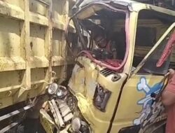 Laka Lantas di Jalan A Yani Km18, Sopir Sempat Terjepit