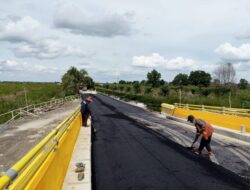 Jembatan Penghubung Dua Kabupaten Sepanjang 170 Meter di Batola Sudah Dapat Dilewati