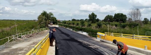 Jembatan Penghubung Dua Kabupaten Sepanjang 170 Meter di Batola Sudah Dapat Dilewati