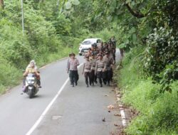 Tradisi Pembinaan, Bintara Remaja Longmarch 37 KM ke Loksado Sekaligus Pembaretan Polres HSS
