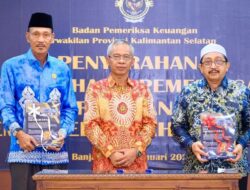 Zacky Hafizie Dampingi Bupati Banjar Terima LHP Kinerja Pemkab Banjar