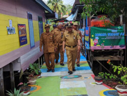 Bupati Tabalong Resmikan Kampung Warna-warni di Desa Padangin