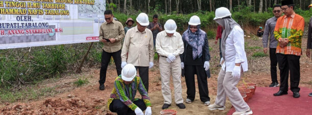 Pembangunan Gedung Rektorat STIT Tabalong Dimulai, Bupati Anang Letakkan Batu Pertama