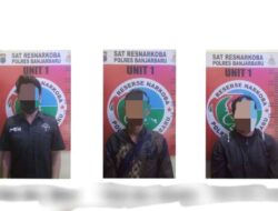 Polisi Amankan Pemilik dan Pemakai Sabu di Loktabat Utara