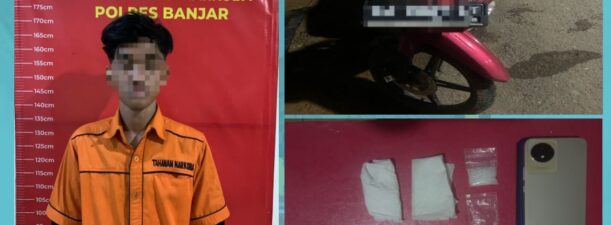 Kedapatan Membawa Sabu, Pemuda Tambang Ulang Digelandang Ke Polres Banjar