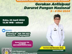 PPSDMP Gelar Sosialisasi ToT Gerakan Tanam Antisipasi Darurat Pangan Nasional