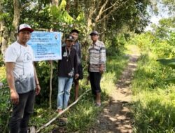 Rehabilitasi Perbaikan Jalan Handil Nagara Ditandai Patok