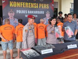 Ungkap Kasus Curanmor, Polres Banjarbaru Amankan 7 Pelaku dan 19 Unit Ranmor