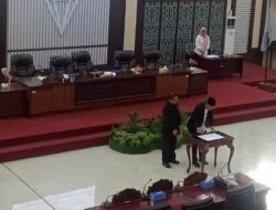 Raperda Kerja Sama Daerah Kabupaten Banjar Memasuki Paripurna Penyampaian Pendapat Akhir Fraksi