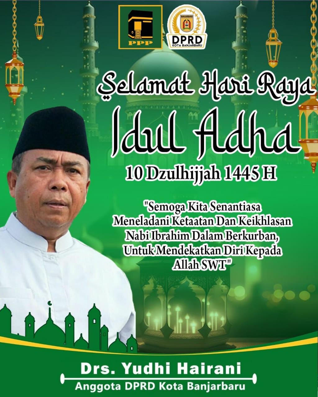 Drs Yudhi Hairani Hari Raya Idul Adha 1445 Hijriah