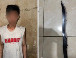 Tak Terima Ditegur Saat Ribut Dengan Istri, Dua Tetangganya Dibacok