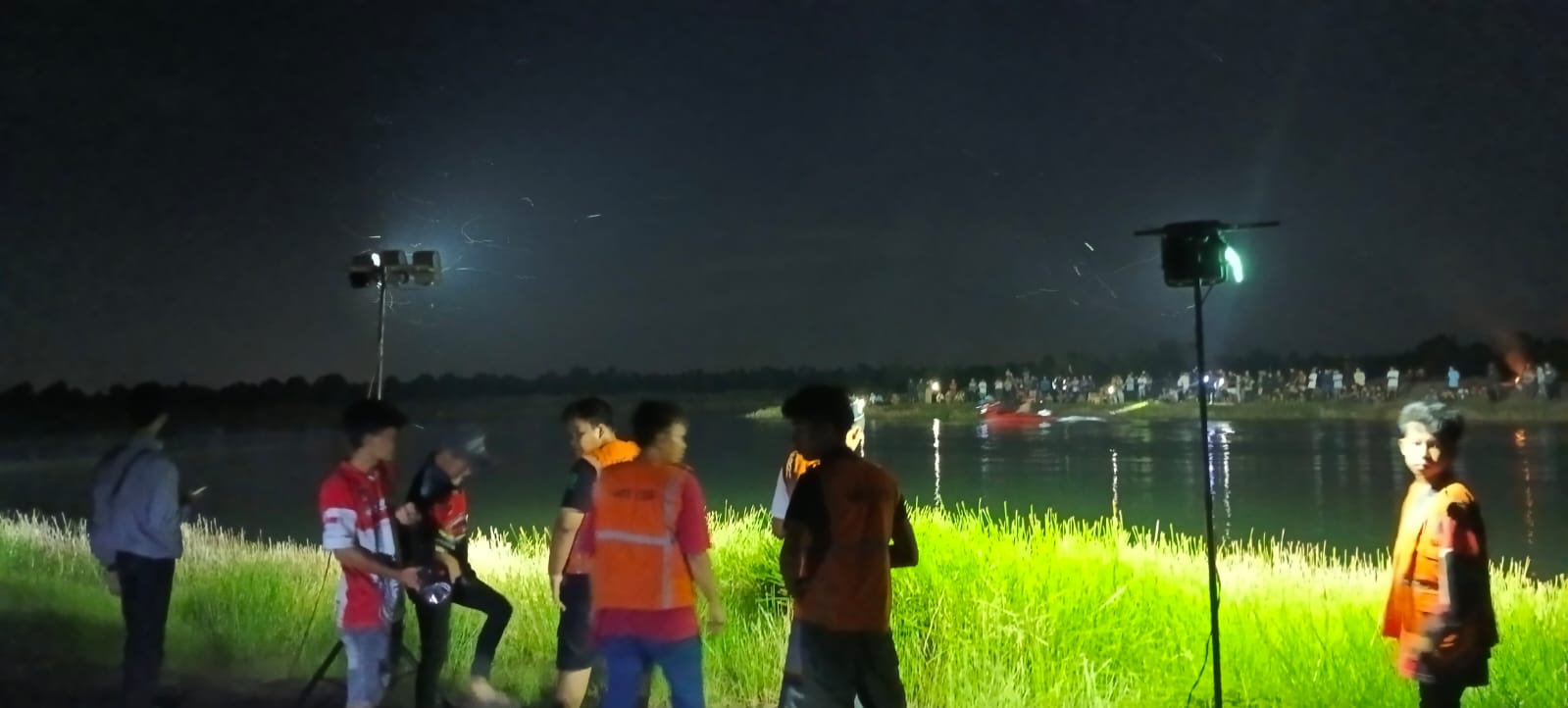 Lokasi tenggelamnya korban. (Sumber Foto: Grup Emergency HBB/Koranbanjar.net)