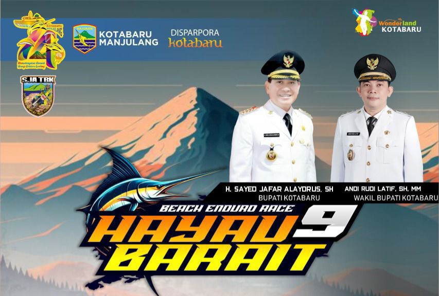 Beach Enduro Race Hayau Barait 9 yang digelar Pemerintah Kabupaten Kotabaru. (Foto: Kominfo Kotabaru/Koranbanjar.net)