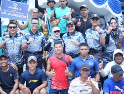 Bupati Sayed Jafar Hadiri Lomba Dayung HUT ke 27 Lanal Kotabaru