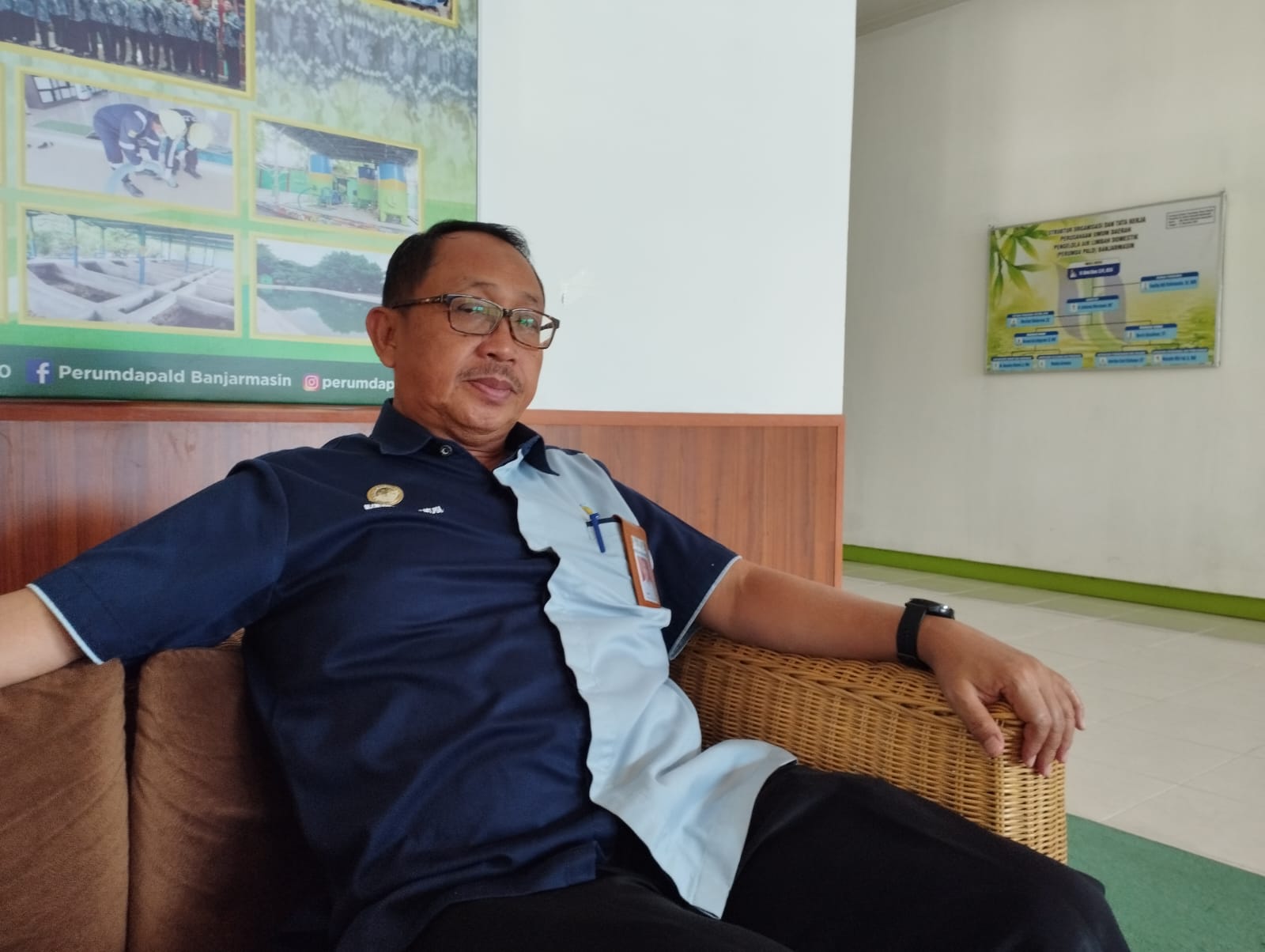 Direktur Perumda PALD Kota Banjarmasin, Endang Waryono. (Foto: Leon/Koranbanjar.net)
