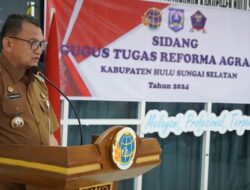 Pj Bupati HSS Pimpin Sidang Gugus Tugas Reforma Agraria