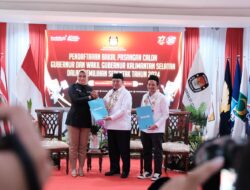 Dengan Ambang Batas 27,68 Persen, KPU Kalsel Tetapkan Muhidin-Hasnuryadi Calon Gubernur dan Wakil Gubernur