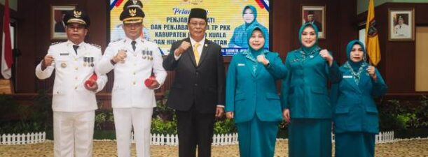 Acil Odah Melantik Pj Ketua TP PKK Barito Kuala dan Hulu Sungai Selatan