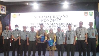Optimalkan Peran BPP, BPPSDMP Kementan dan Distan Tapin, Selenggarakan Pelatihan Manajerial