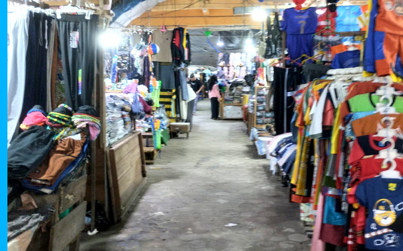 Kondisi Pasar Martapura terkini. (foto: pedagang martapura)
