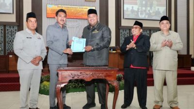 Rapat Paripurna, DPRD Setujui Raperda Penambahan Penyertaan Modal PTAM Intan Banjar