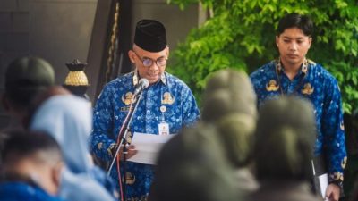 Adi Santoso Pimpin Upacara HUT Ke 53 Korpri di Banjarbaru