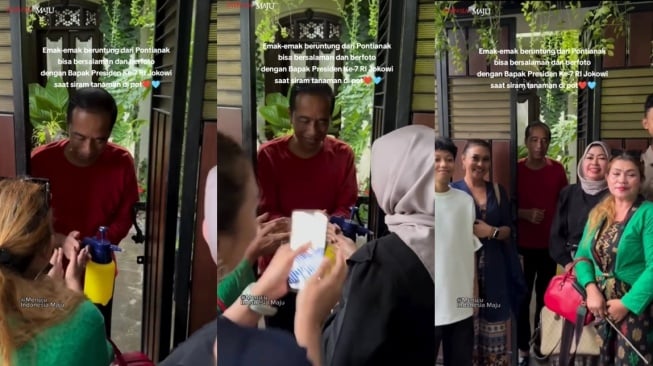 Kediaman di Solo Jadi ‘Obyek Wisata,’ Jokowi Sambut Ibu ibu Dari Kalimantan